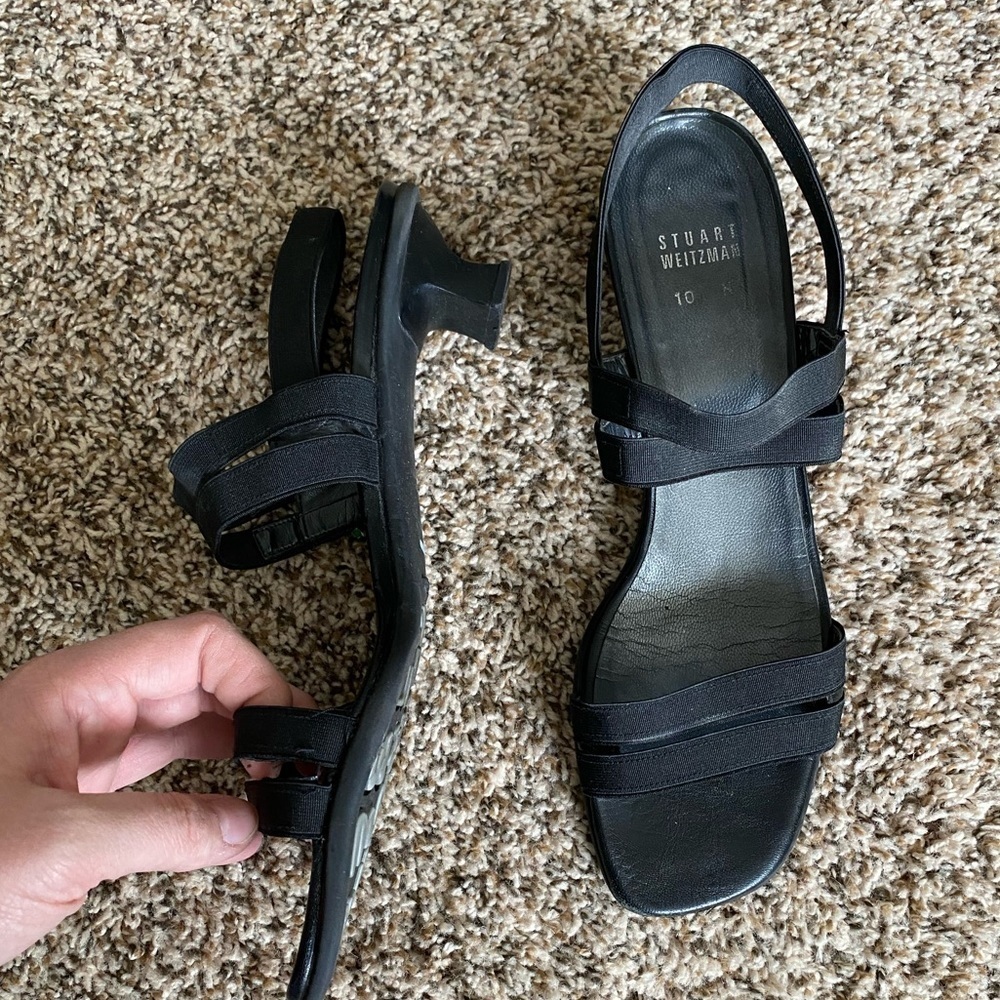 Stuart Weitzman Strappy Block Kitten Heel Sandals - image 6